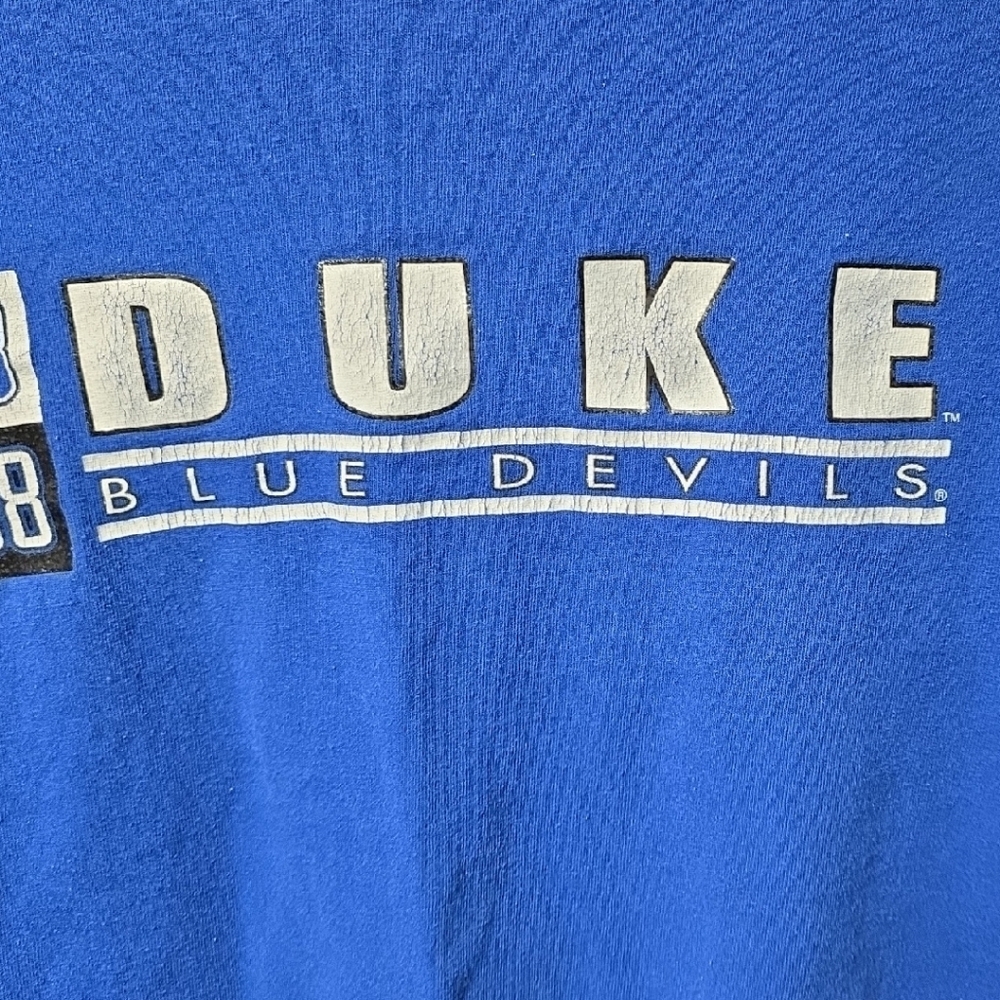Vintage Foot Locker Duke Blue Devils Mens Womens Short Sleeve T-Shirt Retro 90s - Picture 6 of 11